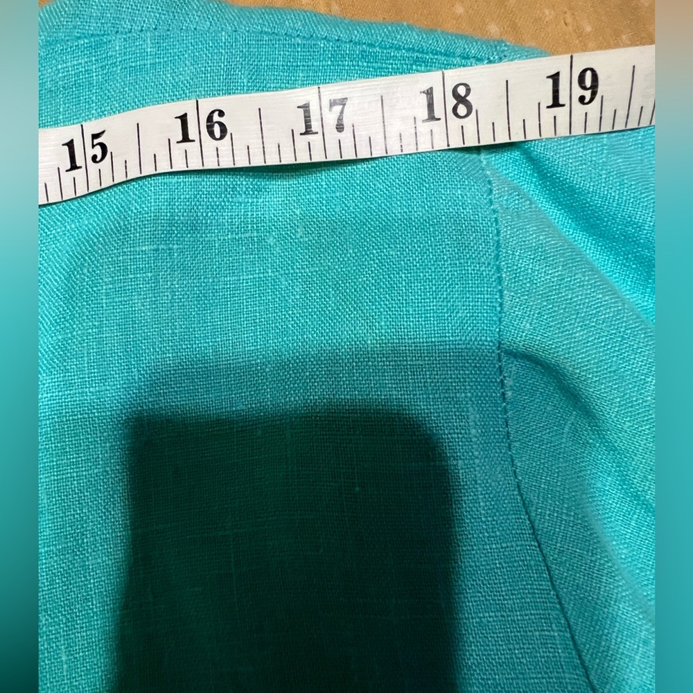 Heart’s Desire by Mary Grace Coastal Blue Ruffle Tunic Shirt Lagenlook XL - Picture 10 of 15